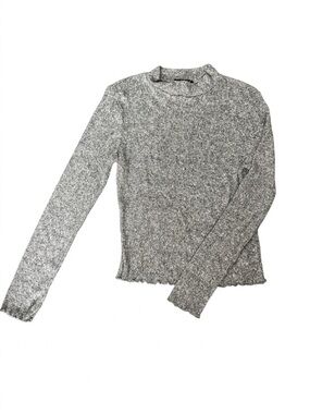 NWOT Women’s Soft Light Weight Gray Long Sleeve Shirt Bodycon Size Medium